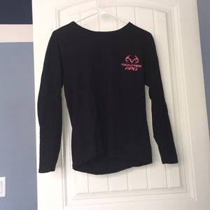 Black realtree long sleeve t-shirt
